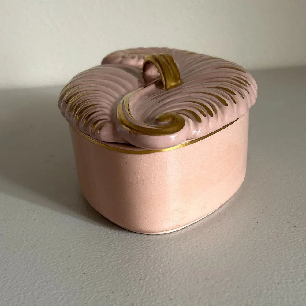 Vintage Vanity Powder Jewelry Jar